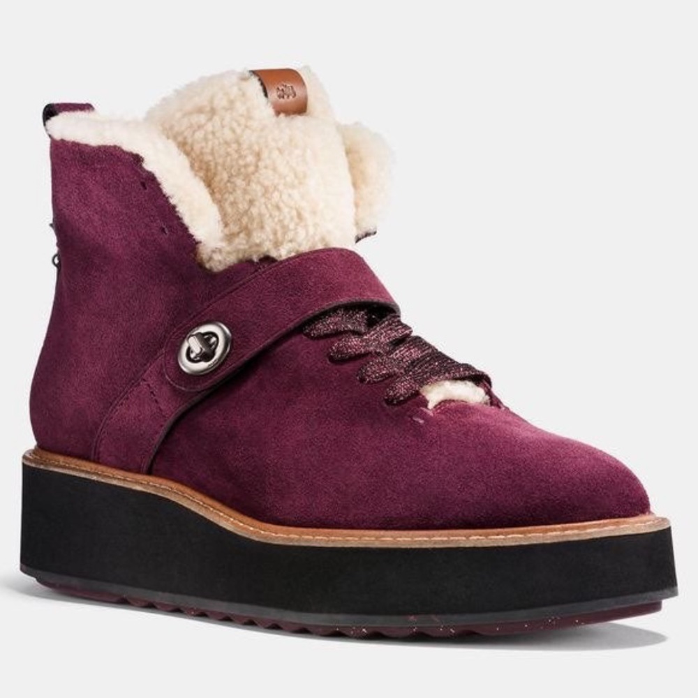 Coach Urban Hiker Suede Boots Sz 6.5